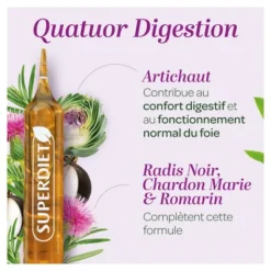Super Diet Quatuor bien-être du foie bio ampoules