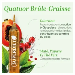 Super Diet Quatuor Brûle-graisse bio ampoules