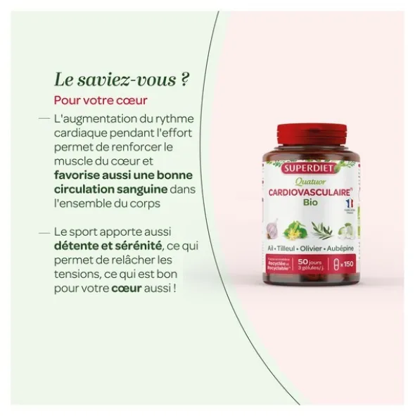 Super Diet Quatuor cardiovasculaire bio gélules
