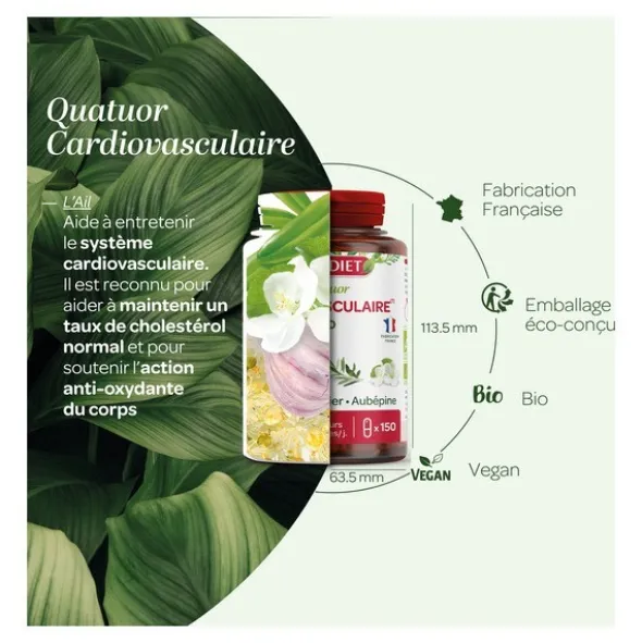 Super Diet Quatuor cardiovasculaire bio gélules