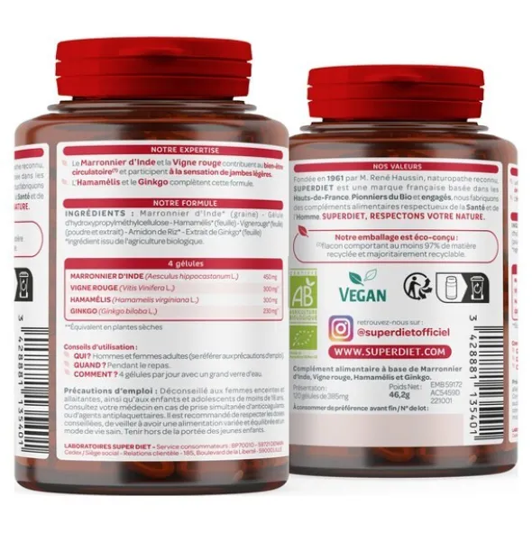 Super Diet Quatuor Circulation Bio gélules