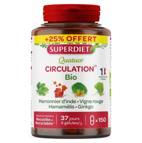 Super Diet Quatuor Circulation Bio gélules