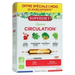 Super Diet Quatuor Circulation Bio ampoules