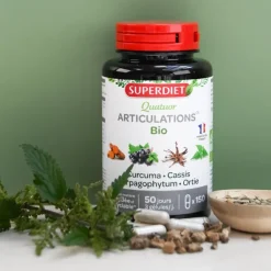 Super Diet Quatuor Curcuma Cassis Harpagophytum et Ortie bio gélules