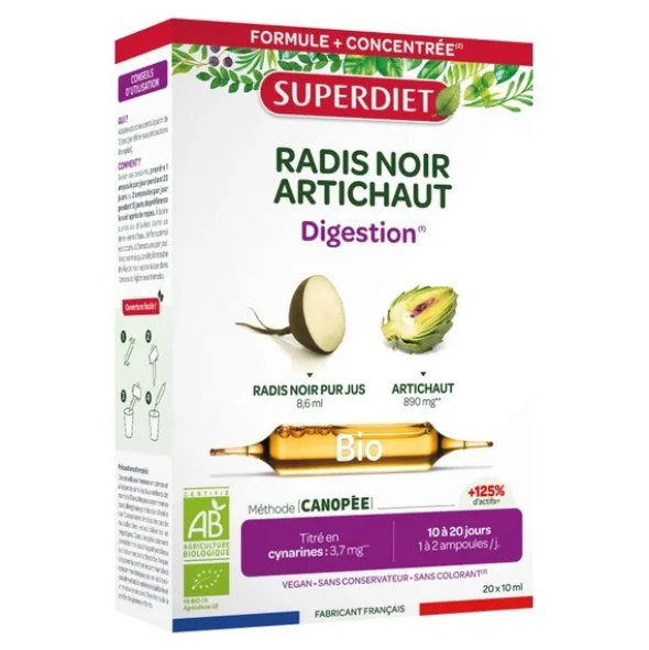 Super Diet Radis noir Artichaut ampoule Bio