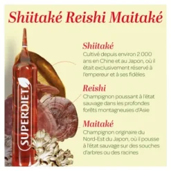 Super Diet Shiitaké Reishi Maitaké ampoule Bio