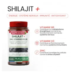 Super Diet Shilajit + Zinc vit D3 B6 gélule