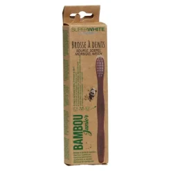 SuperWhite brosse à dents en bambou Junior