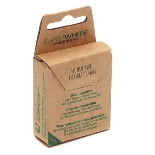 SuperWhite fil dentaire biodégradable 50 m