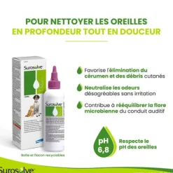 Surosolve nettoyant auriculaire Chien et Chat