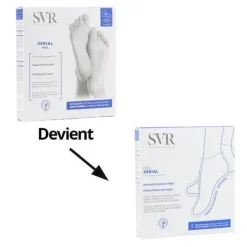 SVR Xérial peel masque chaussette exfoliant pieds