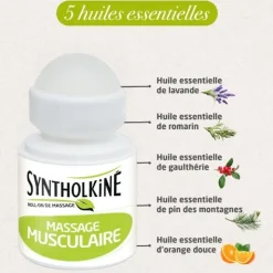 Syntholkiné roll-on de massage musculaire