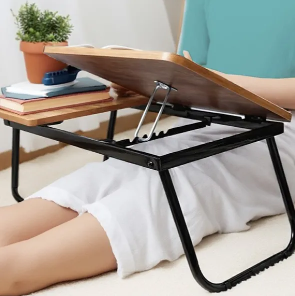 Tablette de lit inclinable 2 plateaux