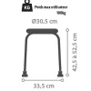Tabouret de douche rotatif