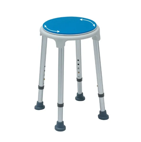 Tabouret de douche rotatif