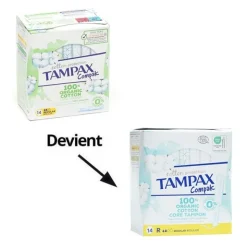 Tampax Compak Cotton Protection tampons réguliers Bio