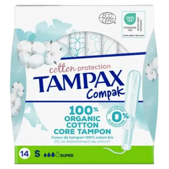 Tampax Cotton Bio Protection Super tampons