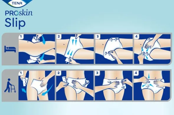 Tena slip Proskin changes complets Plus 6 gouttes