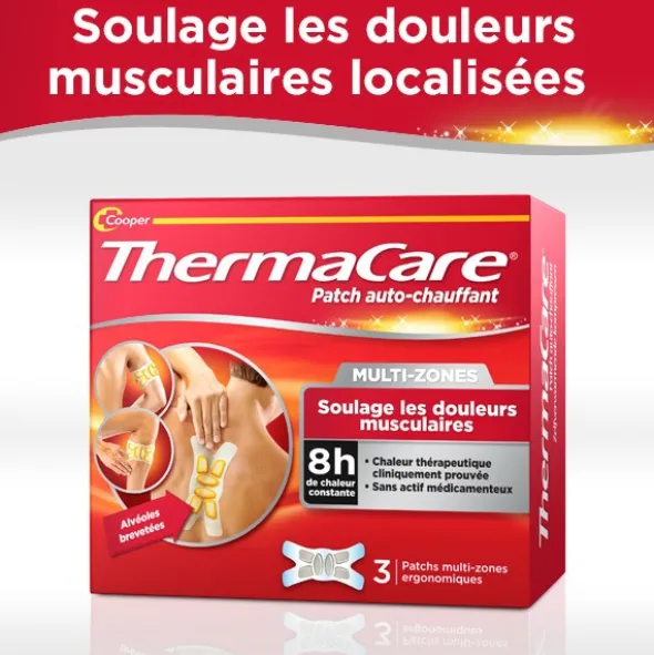 Thermacare Patch auto-chauffant multi-zones