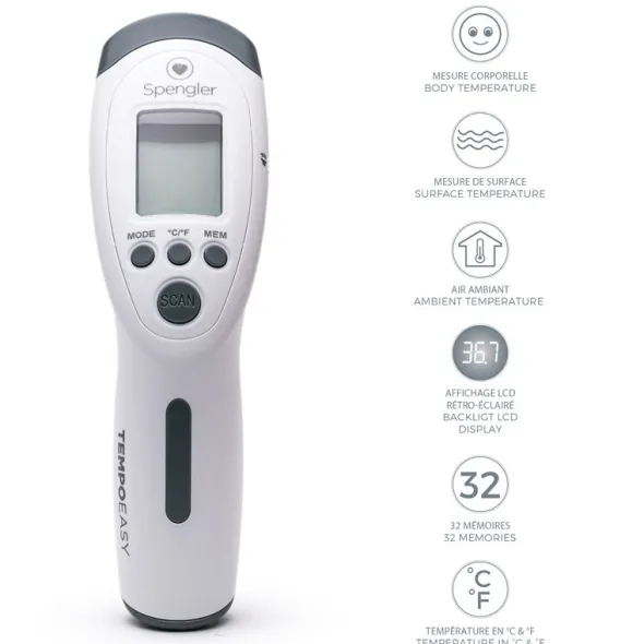 Thermomètre sans contact infrarouge Tempo Easy Spengler