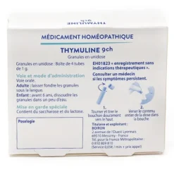 Thymuline 9CH dose homéopathique par 4