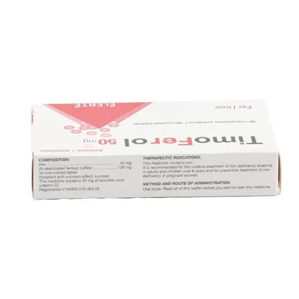 TimoFerol 50 mg comprimés fer