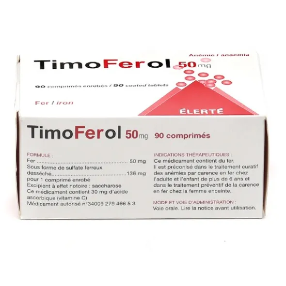 TimoFerol 50 mg comprimés fer