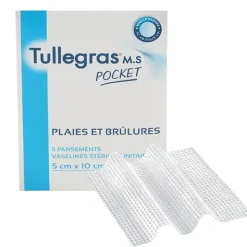 Tulle gras MS pansement interface
