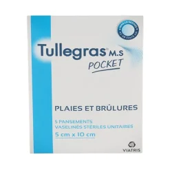 Tulle gras MS pansement interface