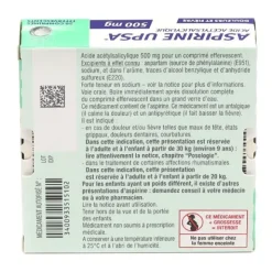 UPSA aspirine 500 mg comprimé effervescent