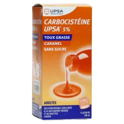 UPSA Carbocistéine 5 % sans sucre