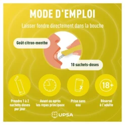 UPSA Digestion Citrate de bétaïne & Citrate de calcium sticks