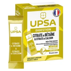 UPSA Digestion Citrate de bétaïne & Citrate de calcium sticks