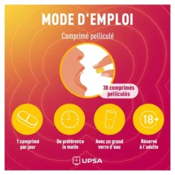 UPSA Energie multivitamines Hibiscus comprimés 5 en 1
