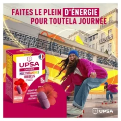 UPSA Energie multivitamines Hibiscus comprimés 5 en 1