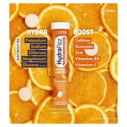 UPSA HydraFizz Hydra + Boost comprimés effervescents
