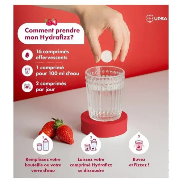 UPSA Hydrafizz Hydra comprimés effervescents
