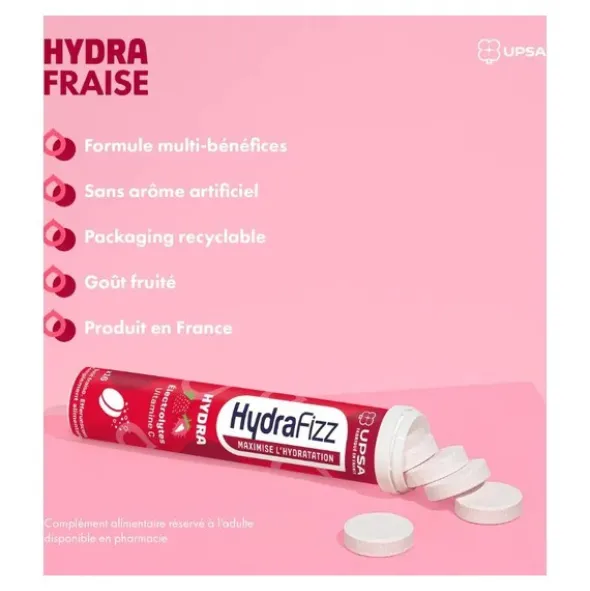 UPSA Hydrafizz Hydra comprimés effervescents