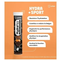 UPSA HydraFizz Hydra + Sport comprimés effervescents