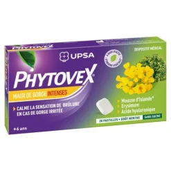 UPSA Phytovex Maux de gorge intenses pastilles