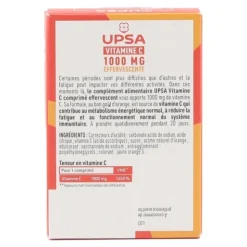 UPSA Vitalité Vitamine C 1000 mg comprimés effervescents