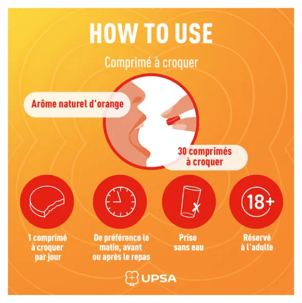 UPSA Vitamine C 1000 mg comprimés à croquer