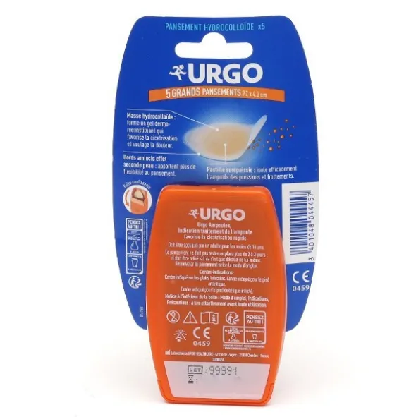Urgo Ampoules Talon pansements hydrocolloïdes