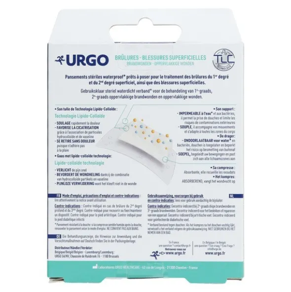 Urgo Brûlures Pansements Waterproof