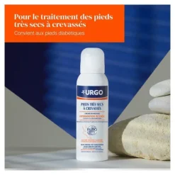 Urgo Crème en mousse pieds très secs à crevassés