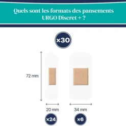 Urgo Discret + Pansement transparent