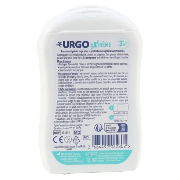 Urgo Extrême Pansements assortis