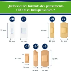Urgo pansement prédécoupé Les indispensables