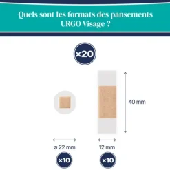 Urgo Pansements assortis spécial visage