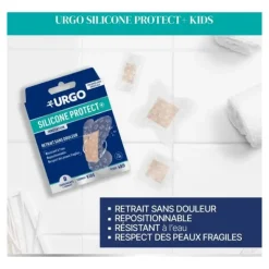 Urgo Pansement Silicone Protect+ Kids prédécoupé